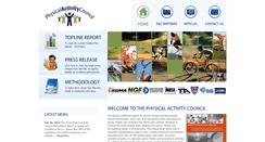 Desktop Screenshot of physicalactivitycouncil.com